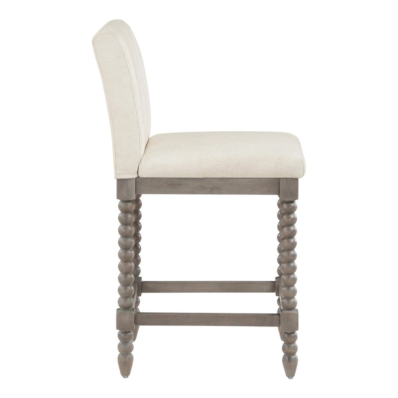 Tabouret de bar 26" à hauteur de comptoir, modèle classique en bois