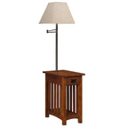 Table d'appoint en bois massif Mission – Table d'appoint d'accent classique