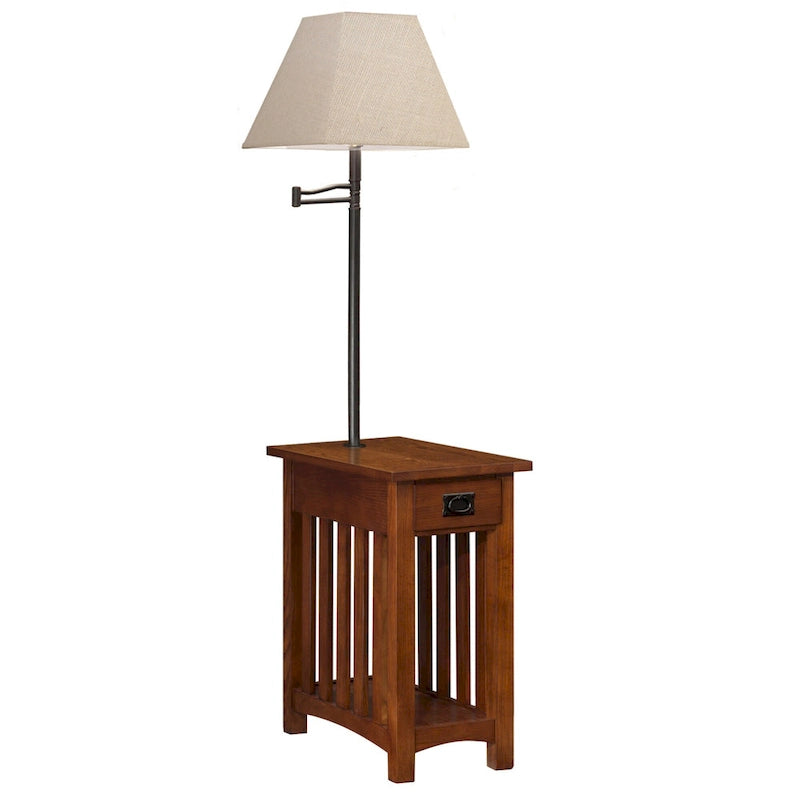 Table d'appoint en bois massif Mission – Table d'appoint d'accent classique