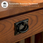 Table d'appoint en bois massif Mission – Table d'appoint d'accent classique