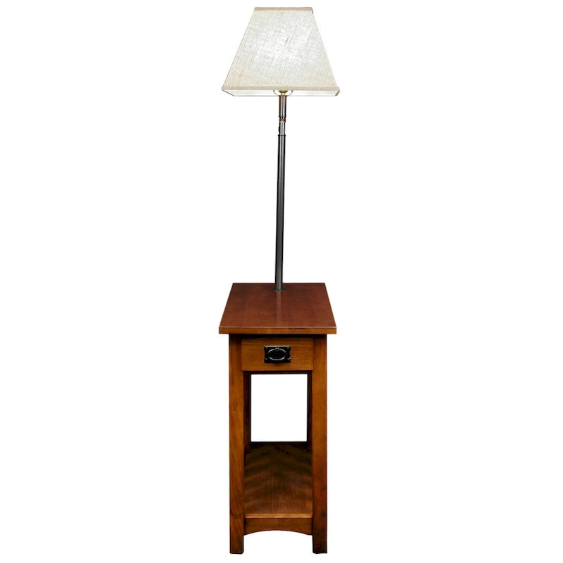 Table d'appoint en bois massif Mission – Table d'appoint d'accent classique