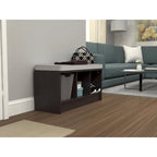Banc de rangement 3 cubes avec coussin gris – Entrée et chambre à coucher