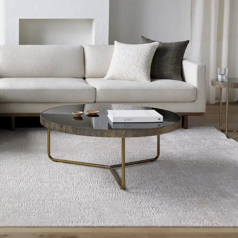 Table Basse Ronde Faite Main – Pièce Maîtresse Artisanale pour Salon