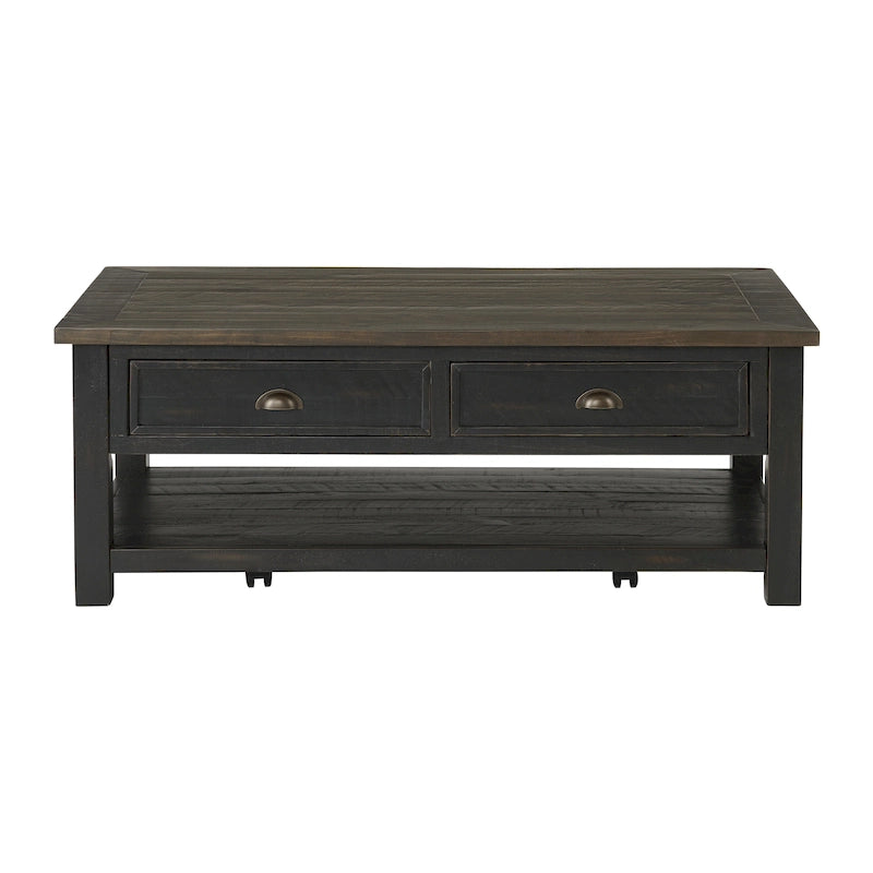 Meuble d'appoint rectangulaire de 71 cm de large – Rangement dissimulé