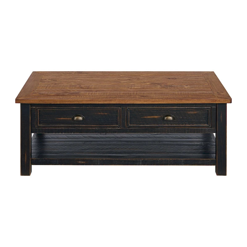 Meuble d'appoint rectangulaire de 71 cm de large – Rangement dissimulé