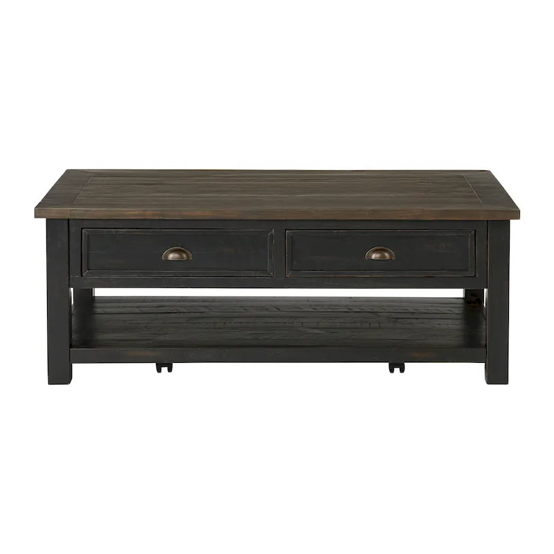 Meuble d'appoint rectangulaire de 71 cm de large – Rangement dissimulé