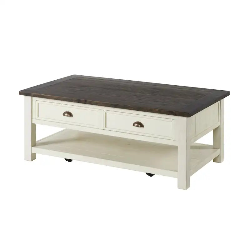 Meuble d'appoint rectangulaire de 71 cm de large – Rangement dissimulé