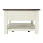 Meuble d'appoint rectangulaire de 71 cm de large – Rangement dissimulé