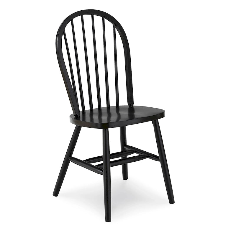 Chaise de salle à manger Windsor à dossier brochettes en bois massif