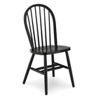 Chaise de salle à manger Windsor à dossier brochettes en bois massif