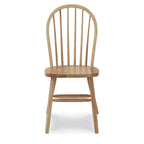 Chaise de salle à manger Windsor à dossier brochettes en bois massif