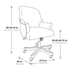Chaise de bureau Bradwell – Siège ergonomique pour bureau à domicile