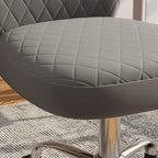 Chaise de bureau pivotante sans accoudoirs en velours, réglable