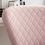 Chaise de bureau pivotante sans accoudoirs en velours, réglable