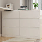 Commode et Bureau Rotatifs – Coiffeuse à 6 Tiroirs Blanche/Noire