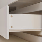 Commode et Bureau Rotatifs – Coiffeuse à 6 Tiroirs Blanche/Noire