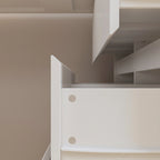 Commode et Bureau Rotatifs – Coiffeuse à 6 Tiroirs Blanche/Noire