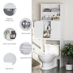 Meuble de rangement sur toilette avec porte – Organisateur de salle de bain