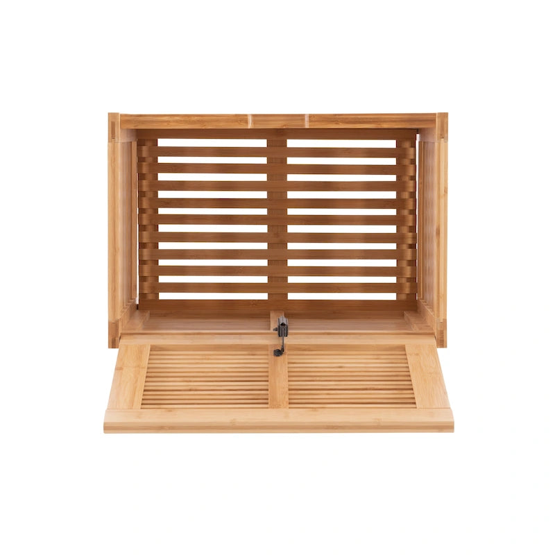 Panier à linge en bambou naturel – Rangement de vêtements écologique