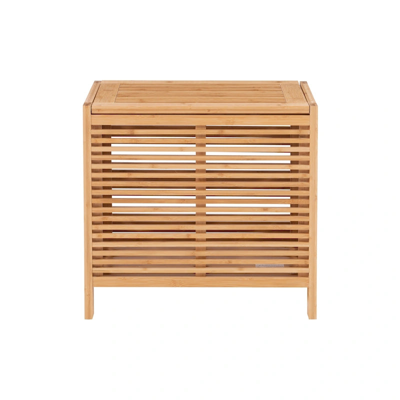 Panier à linge en bambou naturel – Rangement de vêtements écologique