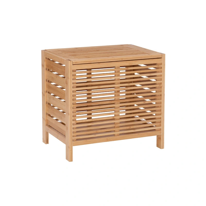 Panier à linge en bambou naturel – Rangement de vêtements écologique