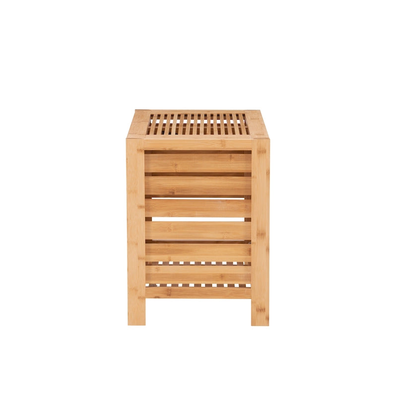 Panier à linge en bambou naturel – Rangement de vêtements écologique