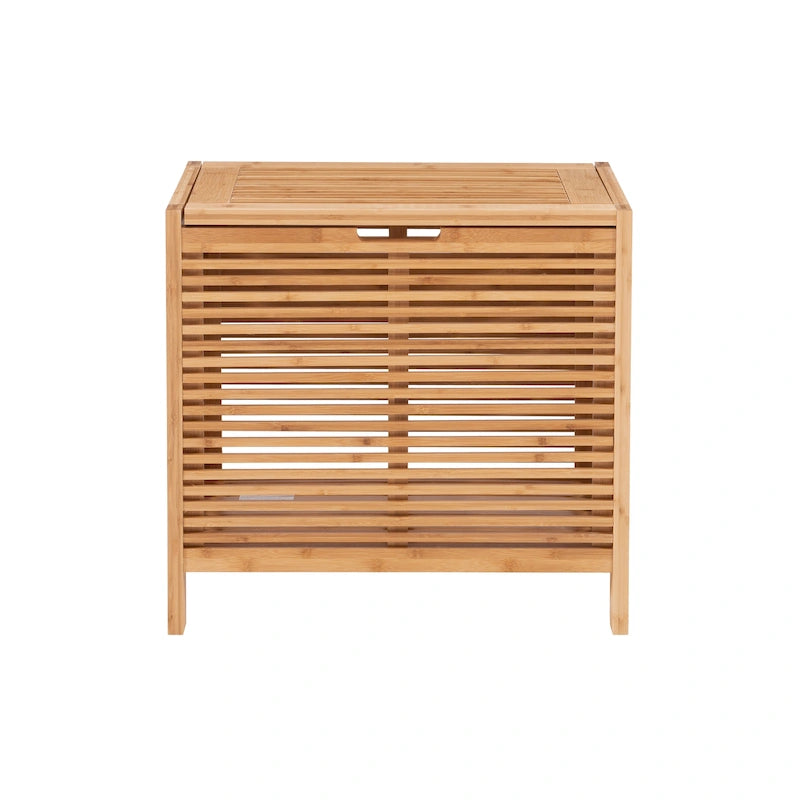 Panier à linge en bambou naturel – Rangement de vêtements écologique
