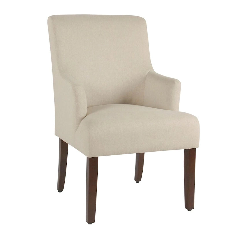 Fauteuil d'appoint portable – Tissu crème anti-taches, léger