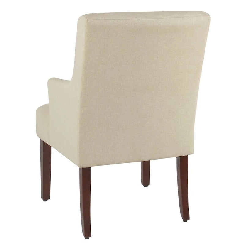 Fauteuil d'appoint portable – Tissu crème anti-taches, léger