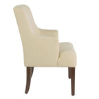 Fauteuil d'appoint portable – Tissu crème anti-taches, léger
