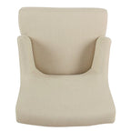 Fauteuil d'appoint portable – Tissu crème anti-taches, léger