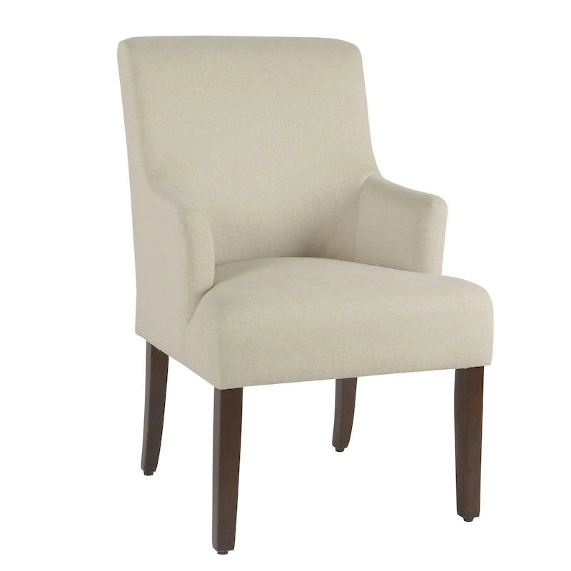 Fauteuil d'appoint portable – Tissu crème anti-taches, léger