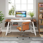 Bureau de direction industriel avec étagère de rangement – Bureau d'écriture de 160 cm