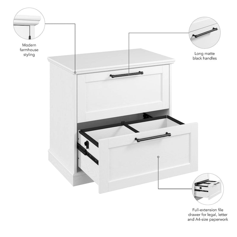 Classeur latéral à 2 tiroirs – Rangement pour bureau à domicile