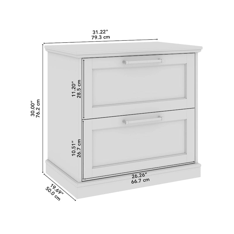 Classeur latéral à 2 tiroirs – Rangement pour bureau à domicile