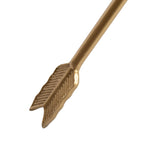 Table d'appoint Arrow en métal – Plateau en verre, 21x14x26