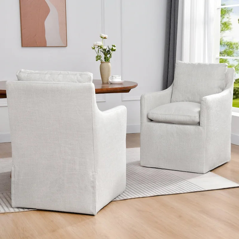 Chaise de bureau pivotante à hauteur réglable en velours sans accoudoirs