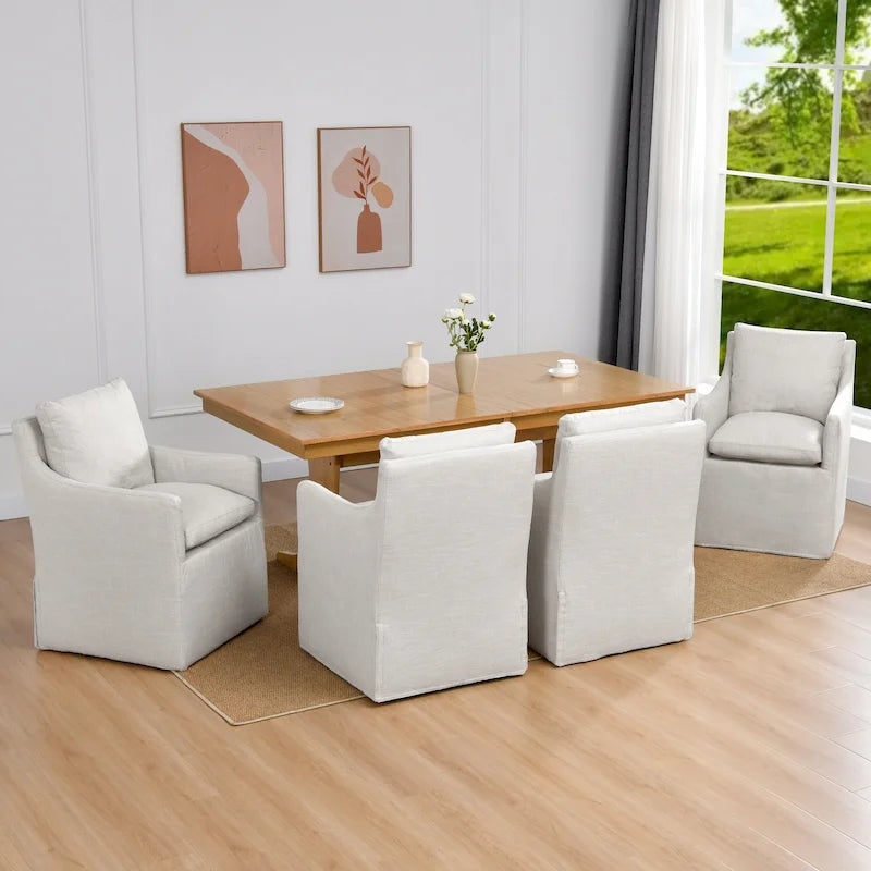Chaise de bureau pivotante à hauteur réglable en velours sans accoudoirs