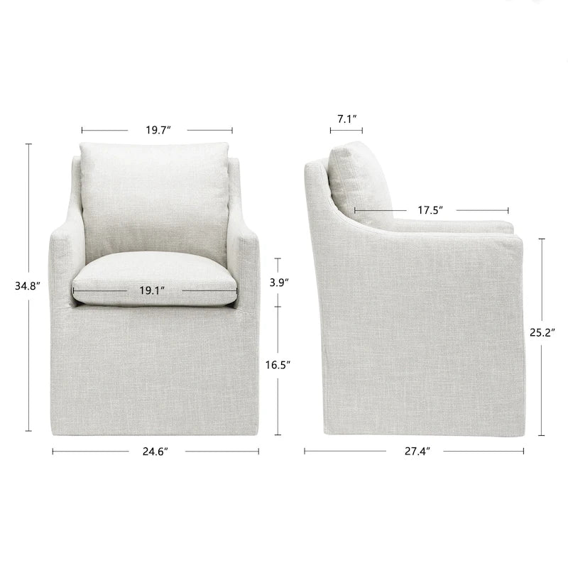 Chaise de bureau pivotante à hauteur réglable en velours sans accoudoirs