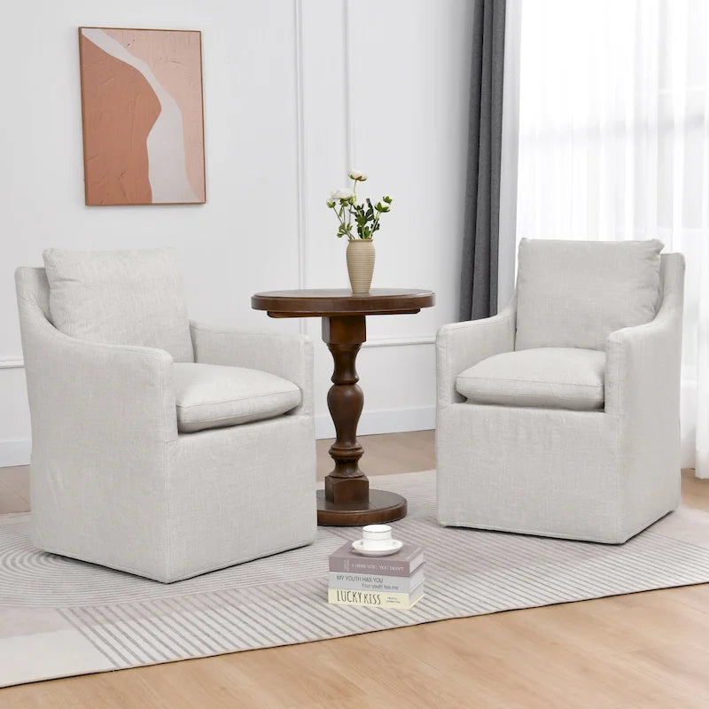 Chaise de bureau pivotante à hauteur réglable en velours sans accoudoirs