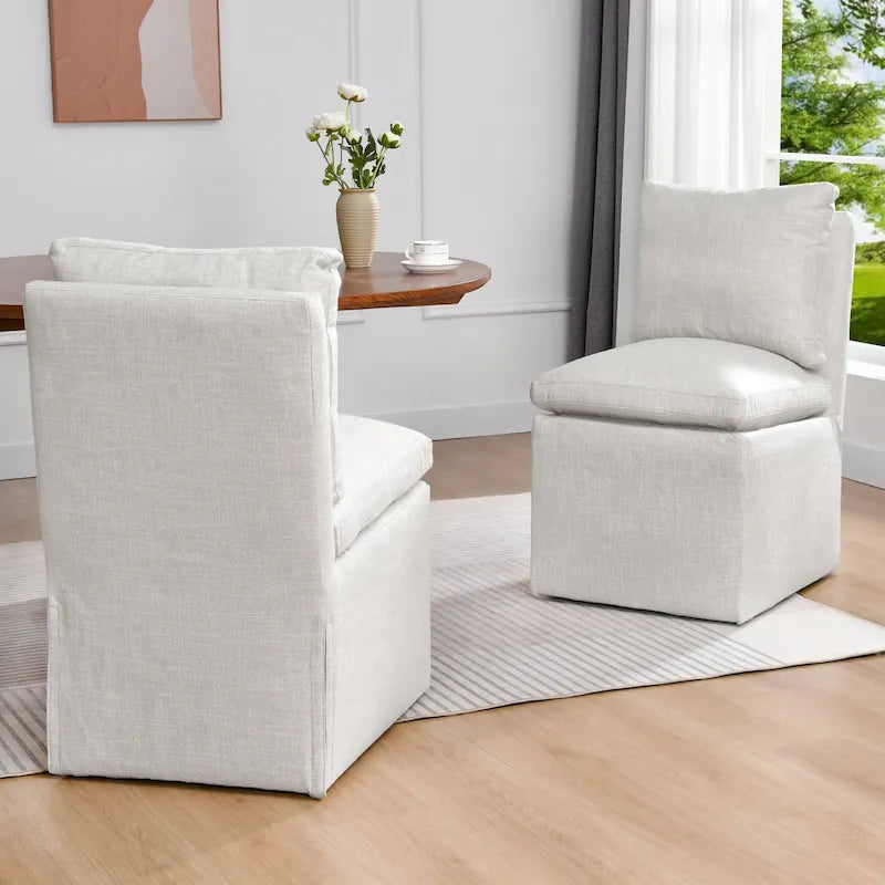 Chaise de bureau pivotante à hauteur réglable en velours sans accoudoirs