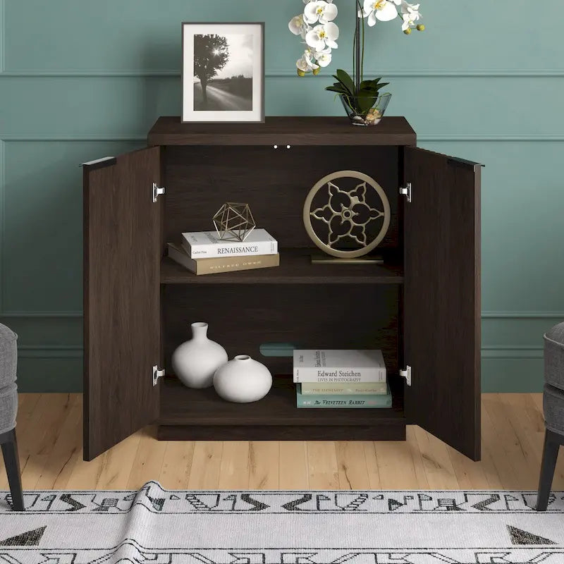 Table d'appoint Cornice avec rangement – Décorative et fonctionnelle