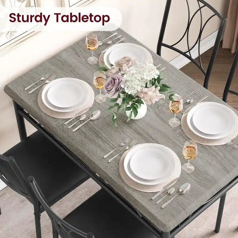 Buffet en bois massif – Meuble de rangement de salle à manger, design intemporel